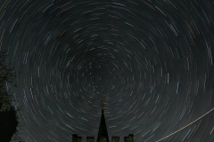 Pirbright Church star trails